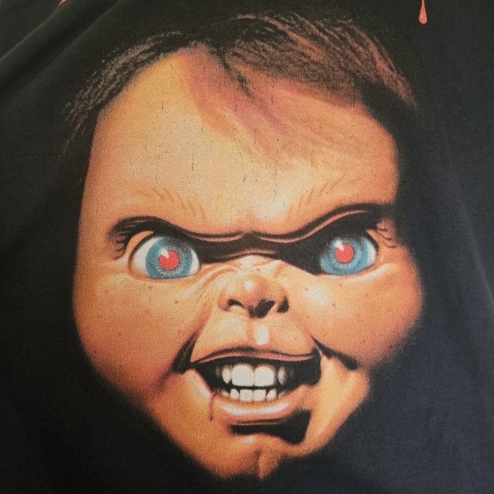 CHUCKY Crewneck Short Sleeve Graphic T-Shirt Size L - Picture 3 of 9